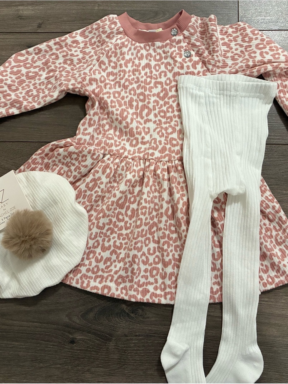 Rachel Zoe dress with leggings and matching hat
